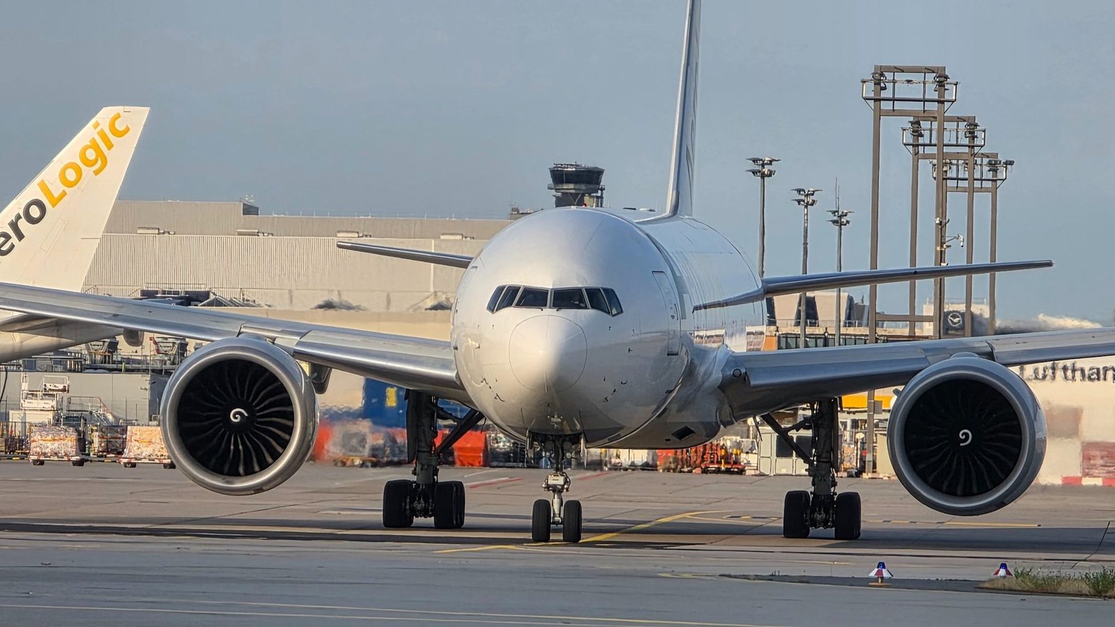 Lufthansa aircraft at Frankfurt Airport